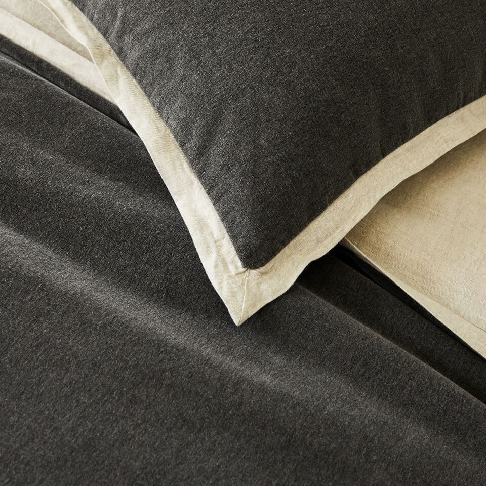 Classic Cotton Velvet Duvet Cover & Shams West Elm Australia